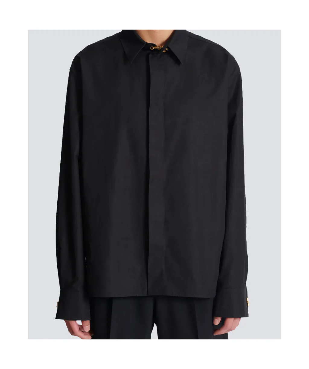 Balmain Asymmetric Poplin Shirt