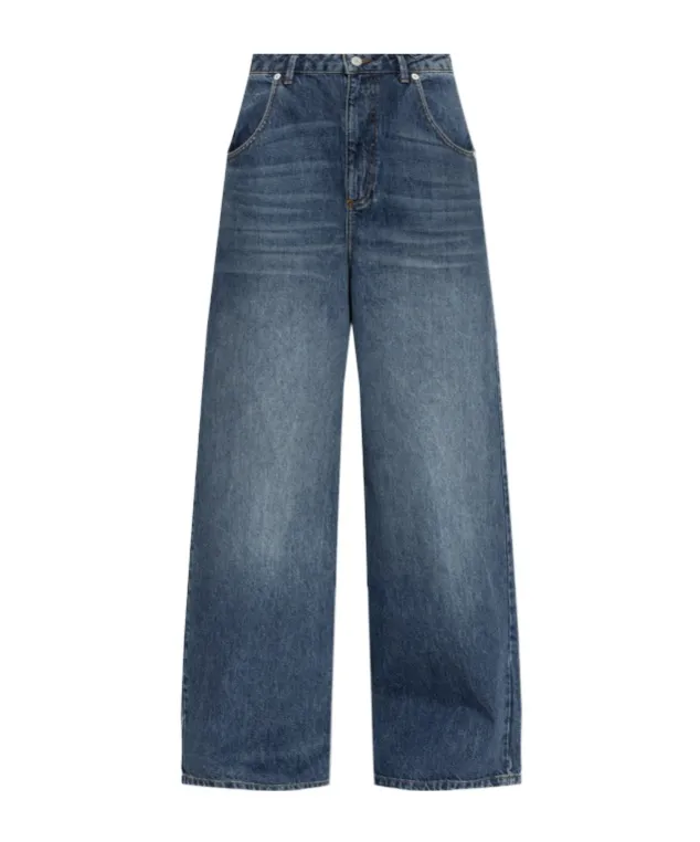 Belt Loop Denim Trousers