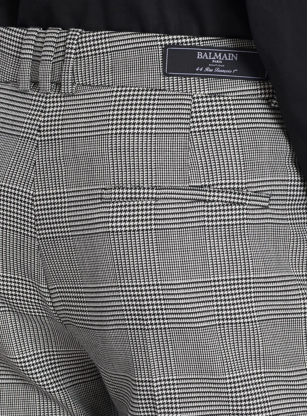 Balmain Prince Of Wales Darted Trousers