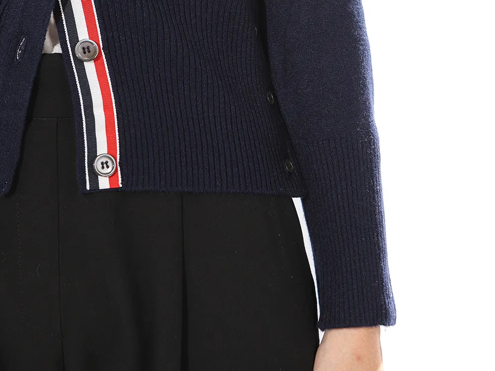 Thom Browne 4-Bar V-Neck Cardigan