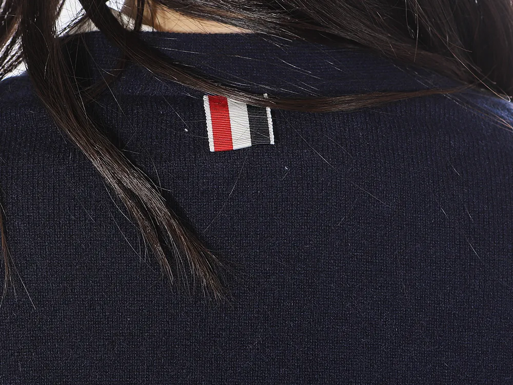 Thom Browne 4-Bar V-Neck Cardigan