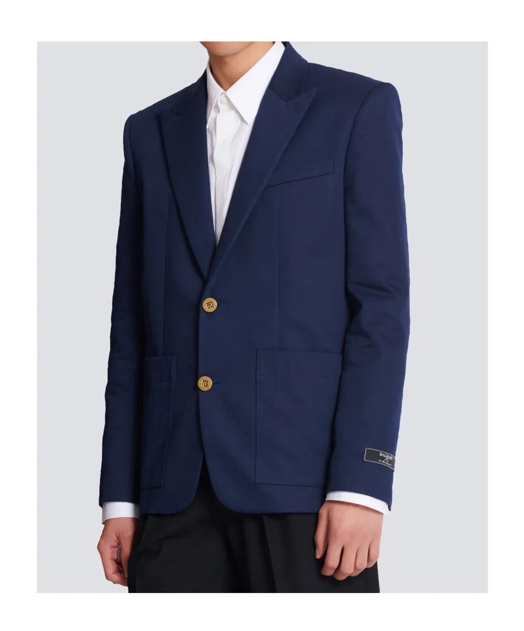 Balmain Twill 2-Buttons Jacket