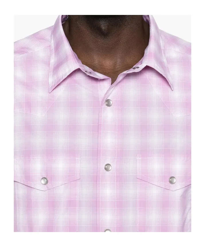 Long-Sleeved Plaid Shirt