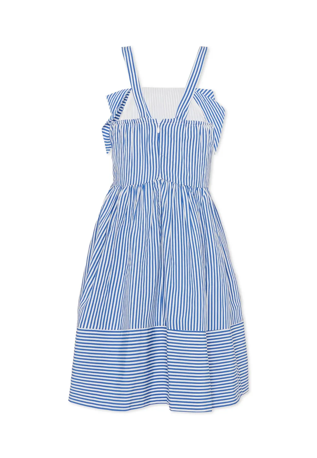 Monnalisa Bow Detailed Striped Dress