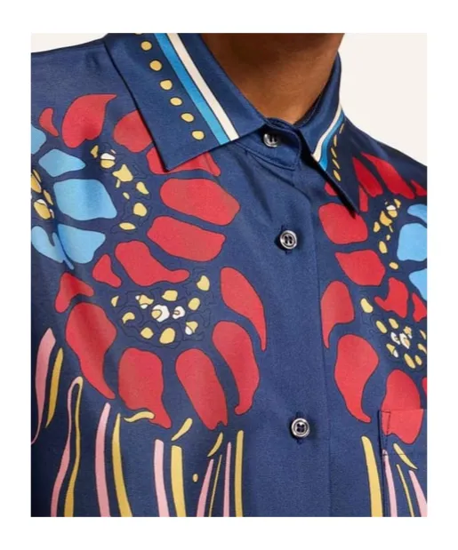La Doublej Printed Silk Shirt