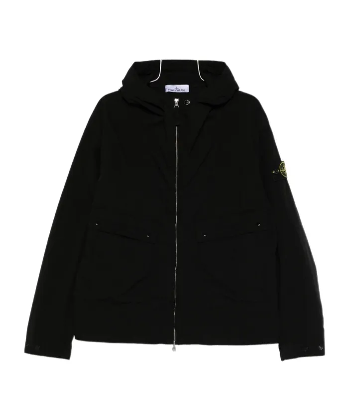 Stone Island Logo Patch Hooded Jacket