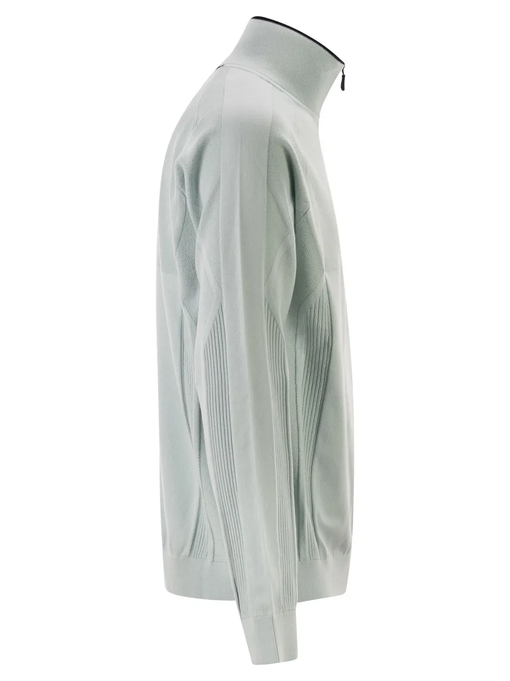 Boss Hugo Boss Zip Detailed High Neck Jumper