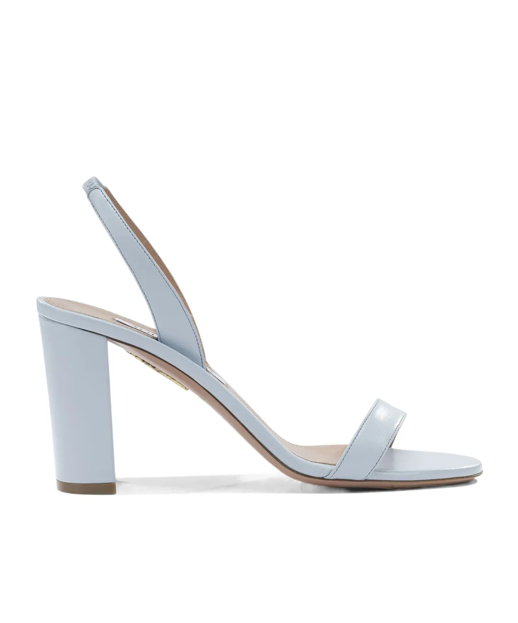 Round-Toe High-Heeled Sandals