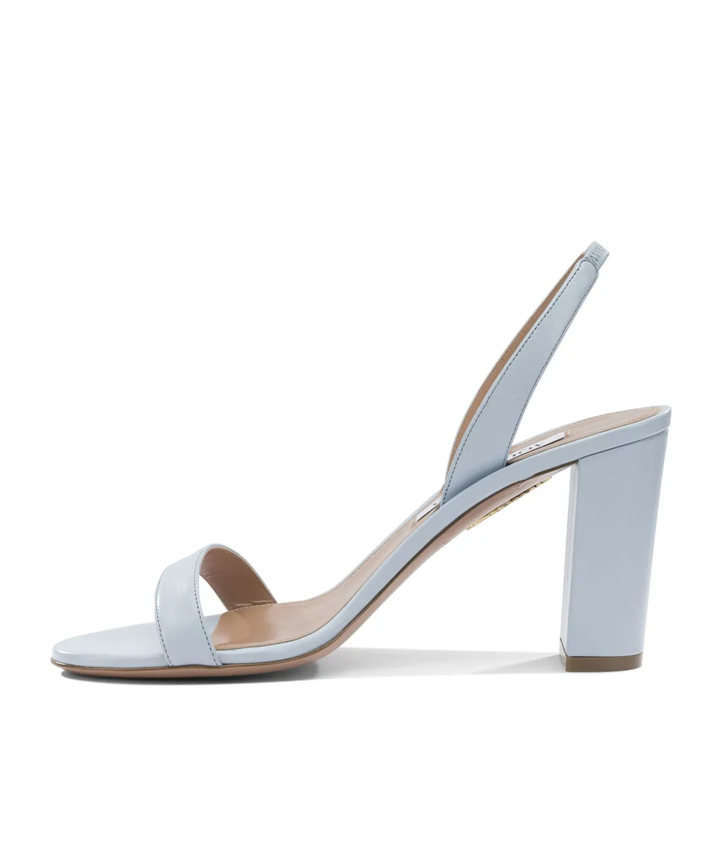Round-Toe High-Heeled Sandals