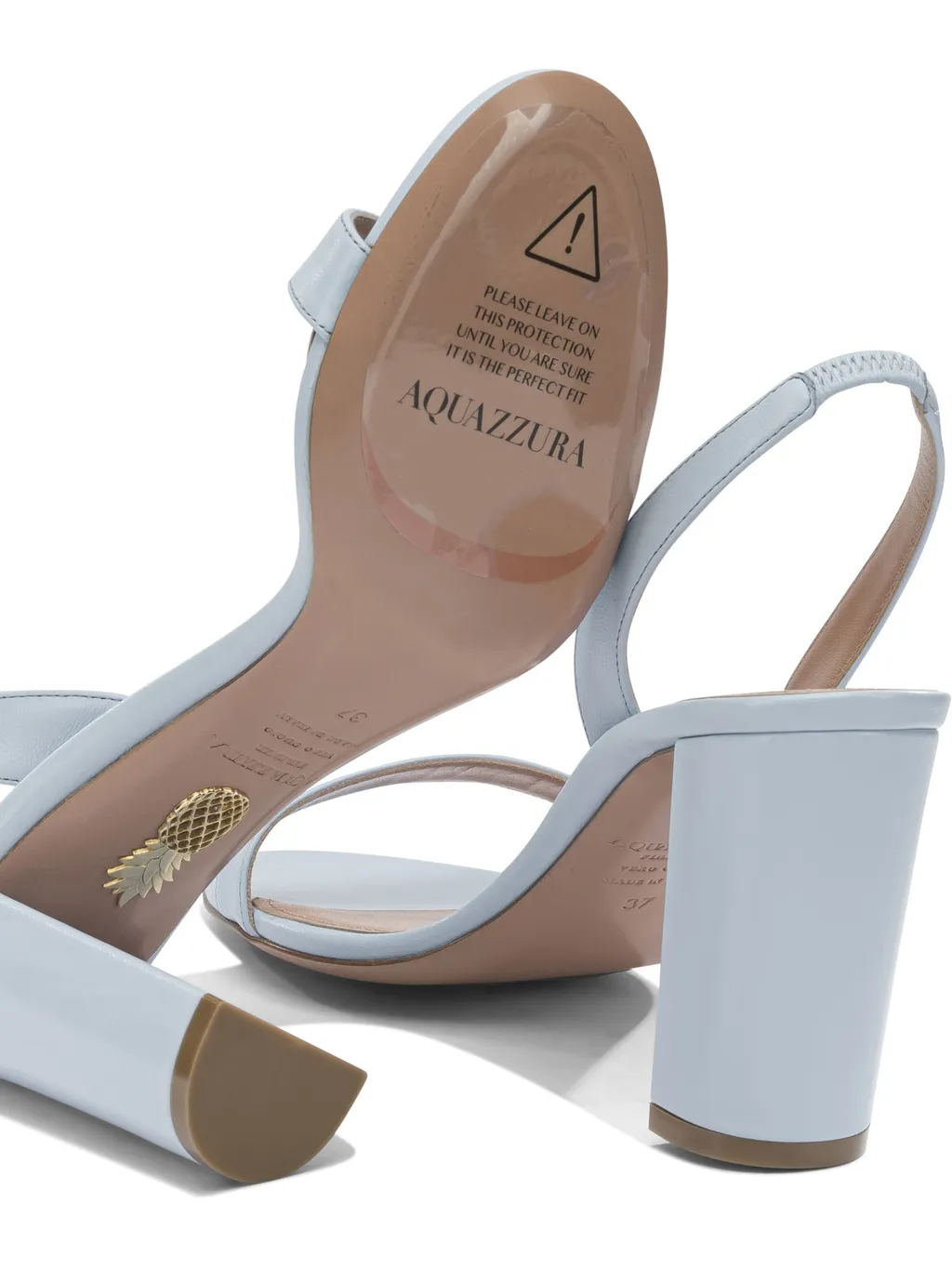 Round-Toe High-Heeled Sandals
