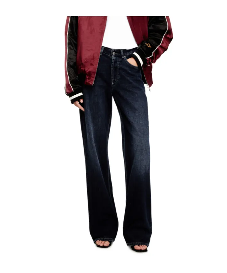 1971 D-Sent-S1 Shaded Embroidered Jeans