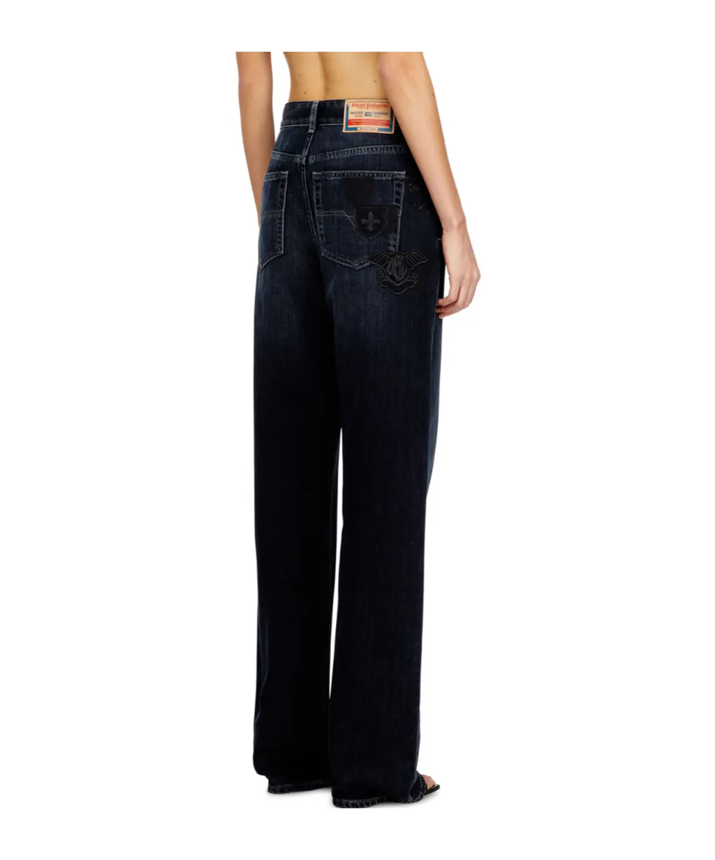 1971 D-Sent-S1 Shaded Embroidered Jeans