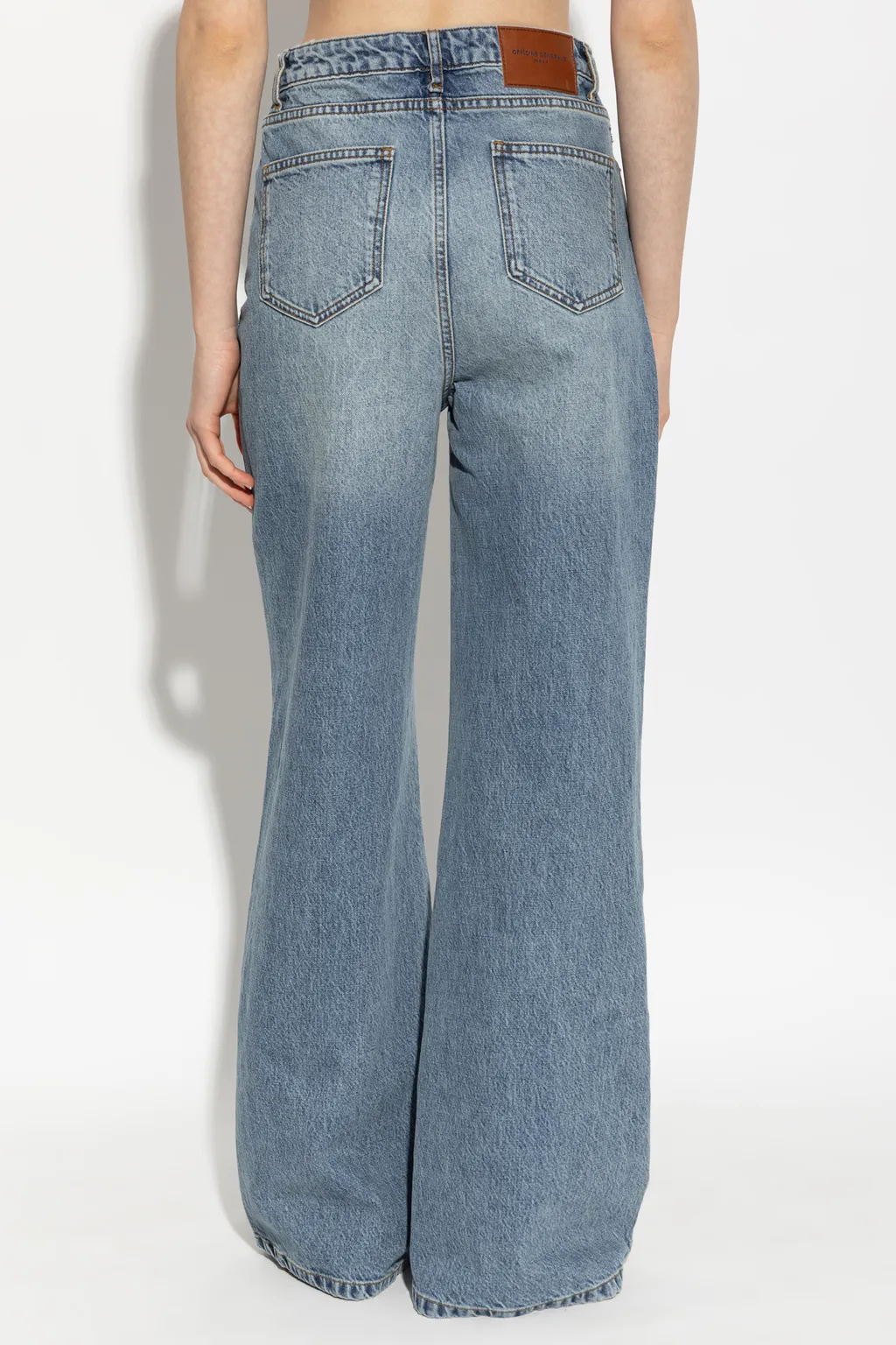 Belt Loop Denim Trousers