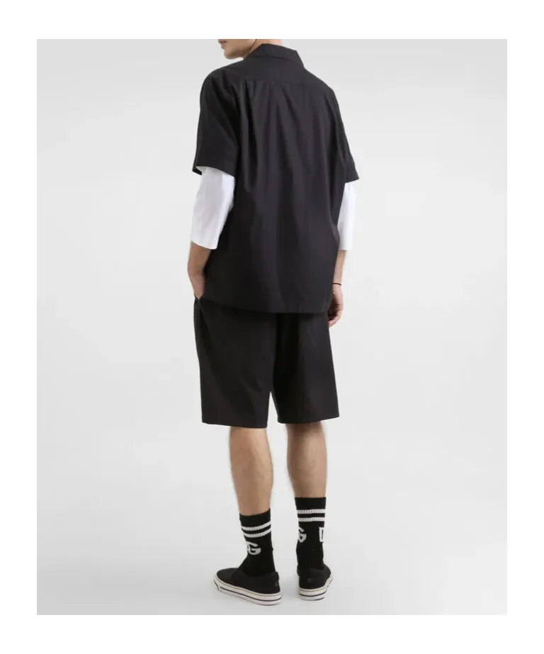 Dolce & Gabbana Heraldic Patch Elastic Waist Shorts