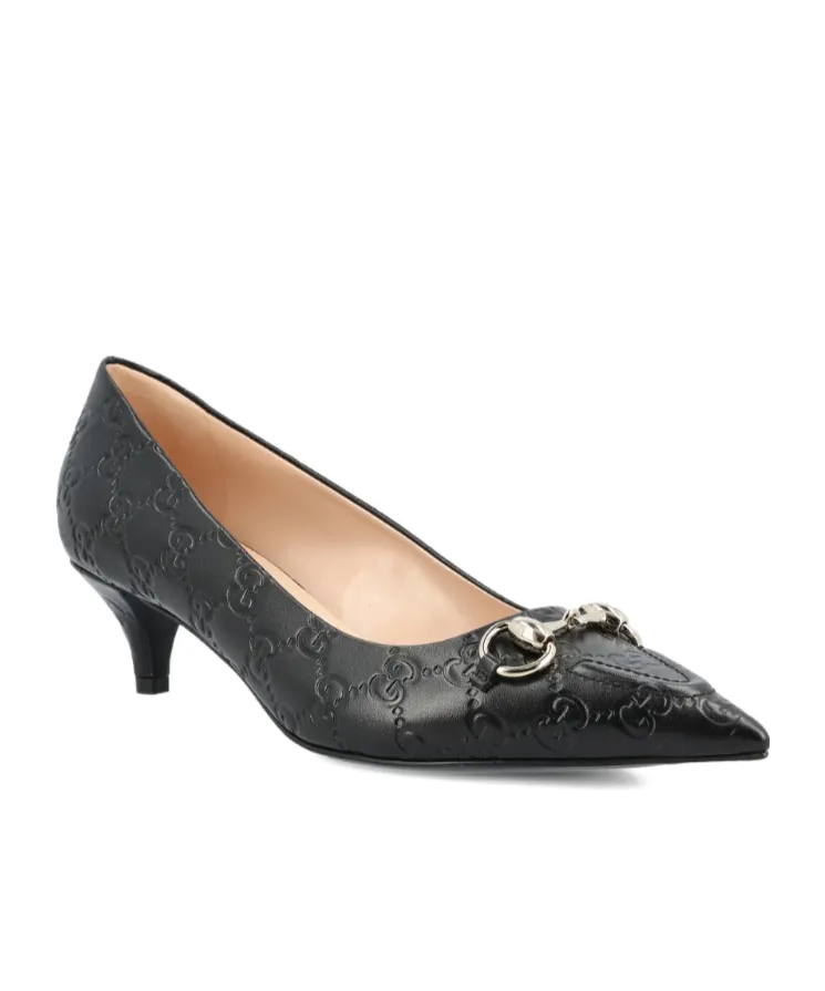 Gucci Gg Embossed Slip-On Pumps