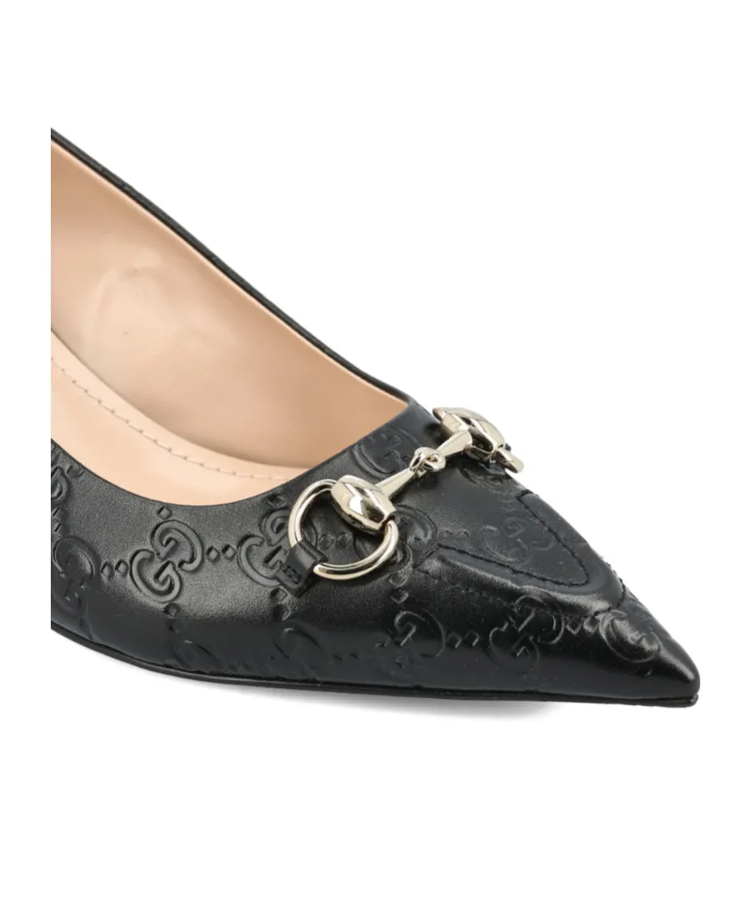 Gucci Gg Embossed Slip-On Pumps