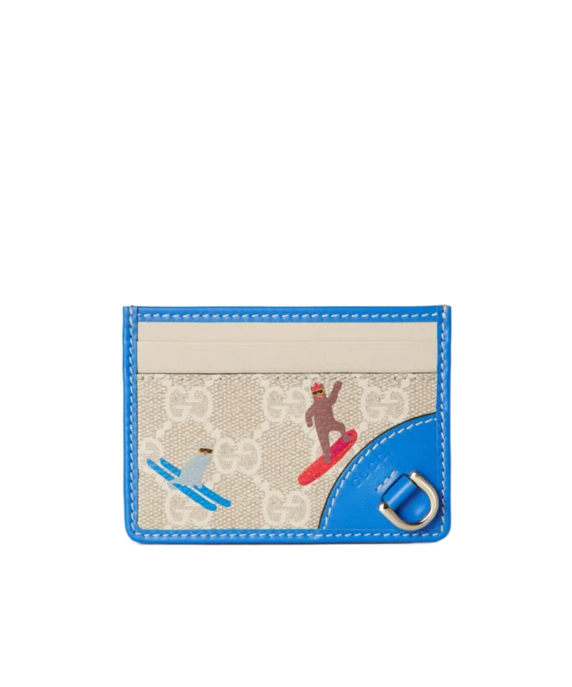 Gucci Printed Gg Card Case