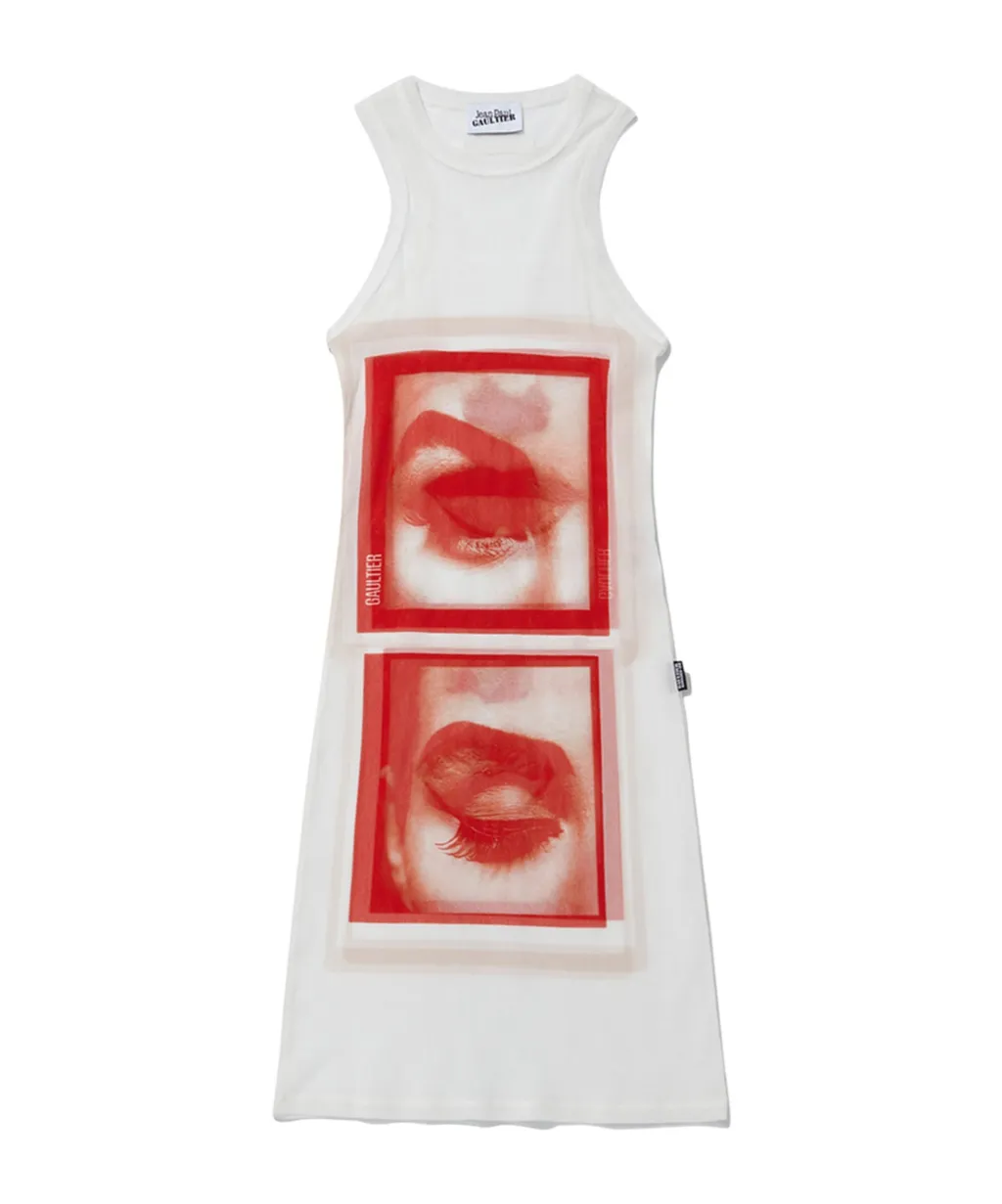 Eye Print Mini Dress