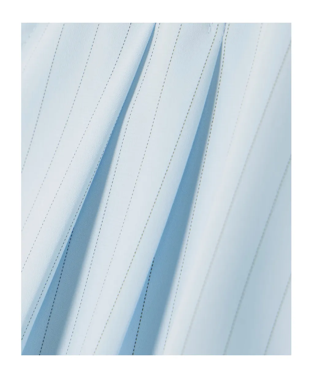 Vivian Pleated Striped Shorts