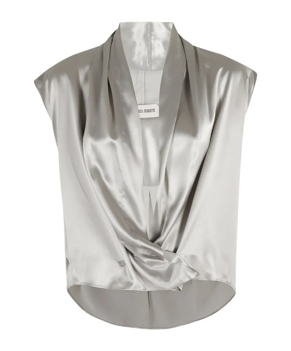 Alberta Ferretti Glossy Satin Shirt