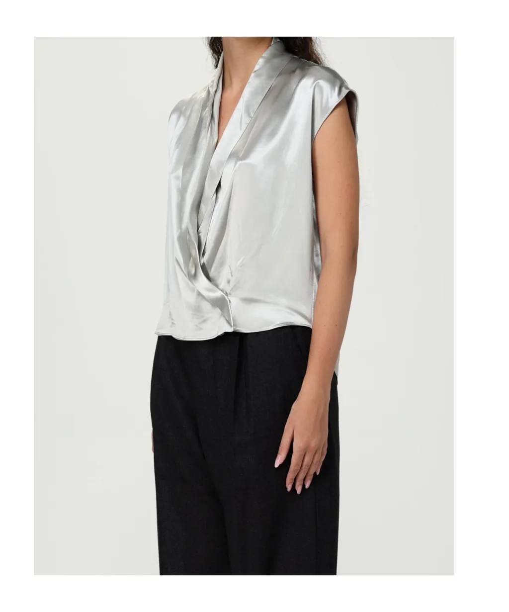 Alberta Ferretti Glossy Satin Shirt