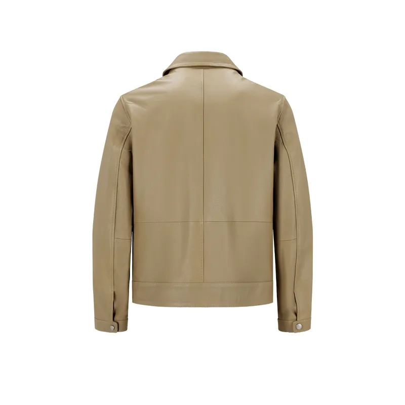 Long Sleeve Leather Jacket