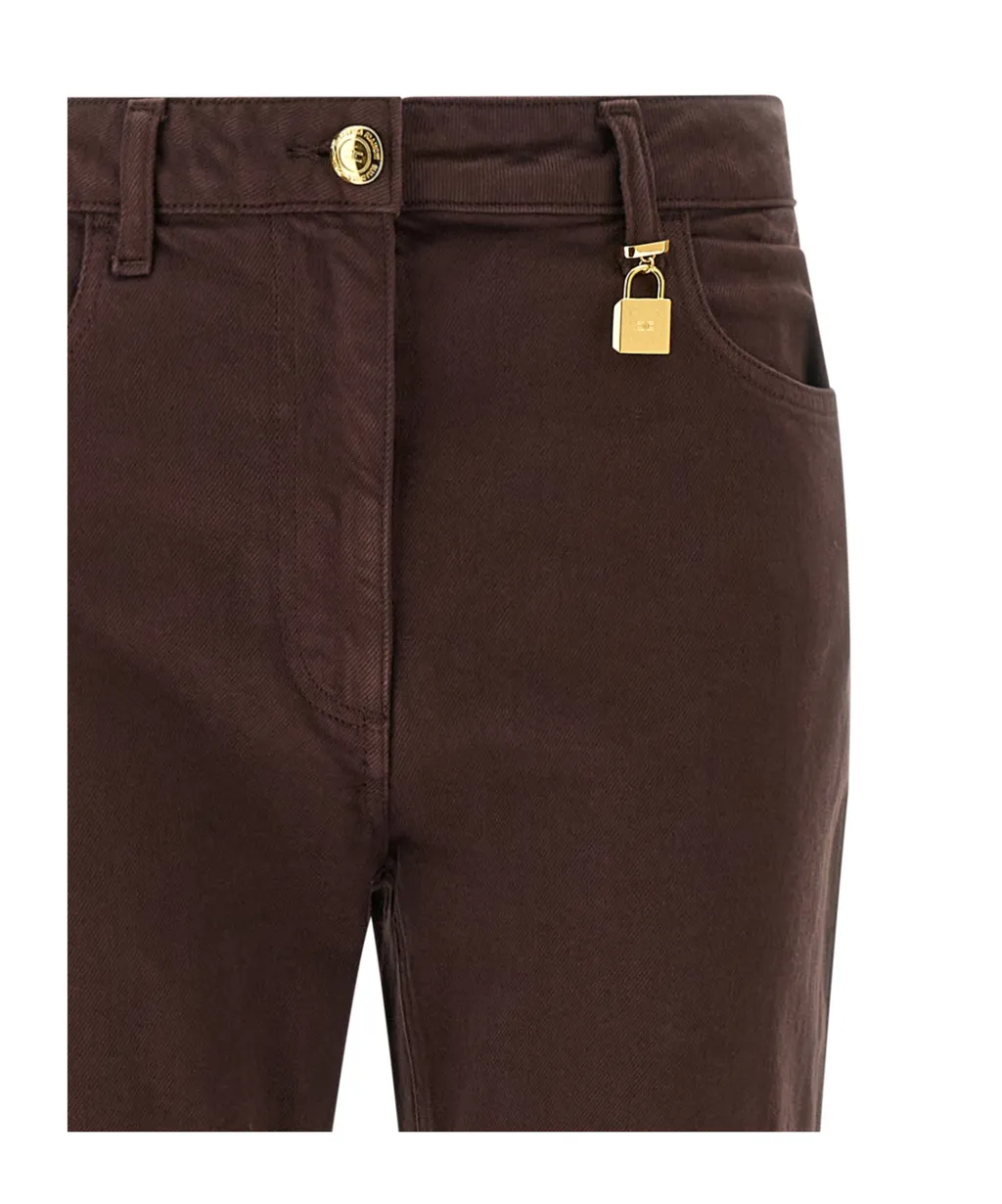 Elisabetta Franchi Jewel Padlock Jeans