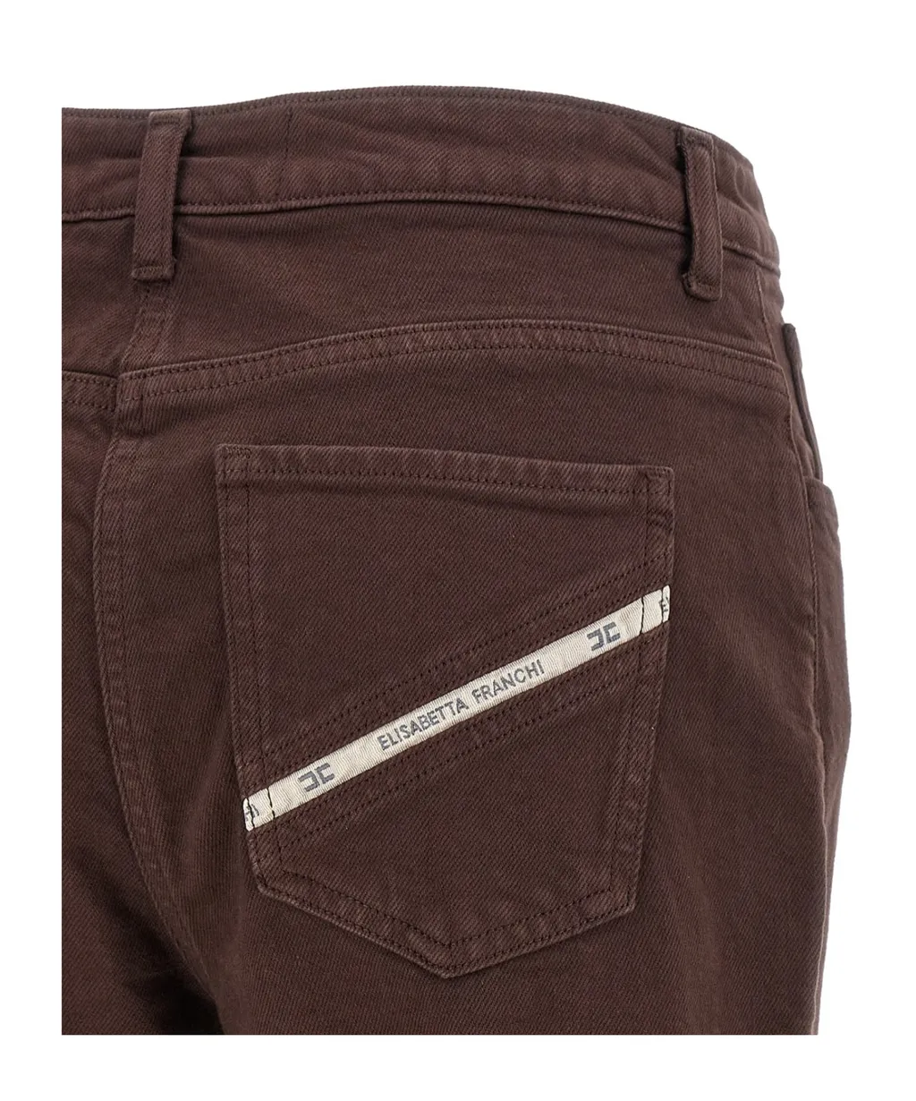 Elisabetta Franchi Jewel Padlock Jeans