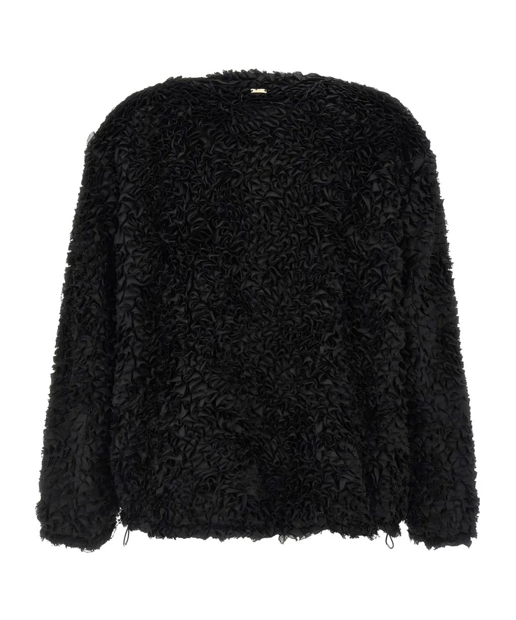 Herno Mini Ruffle Tulle Jacket