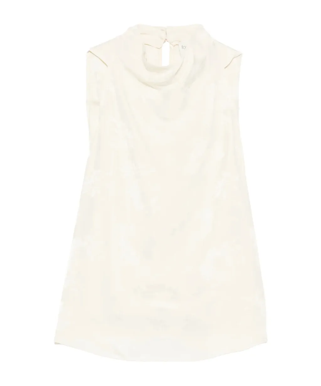 Floral High-Neck Top