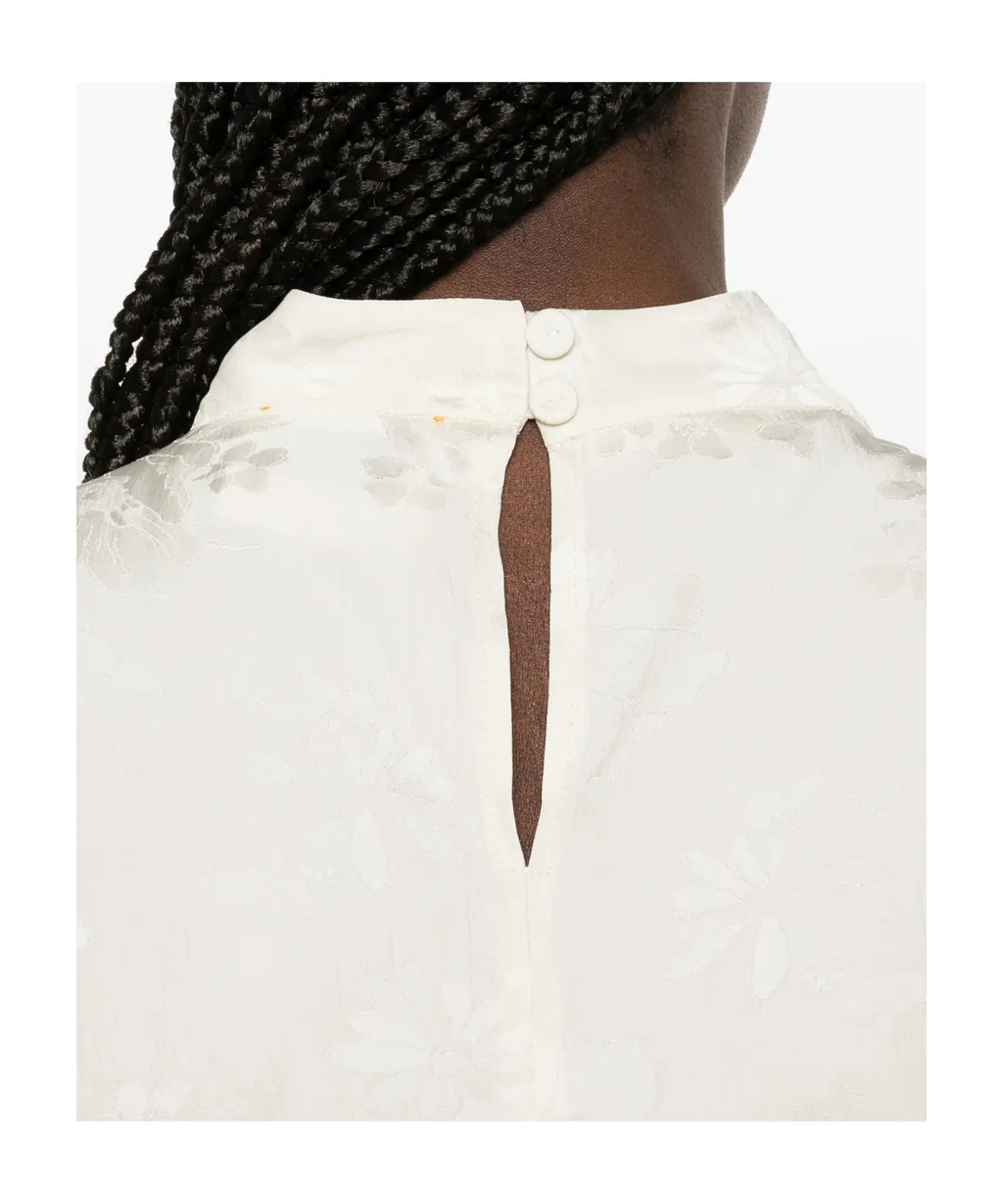 Floral High-Neck Top