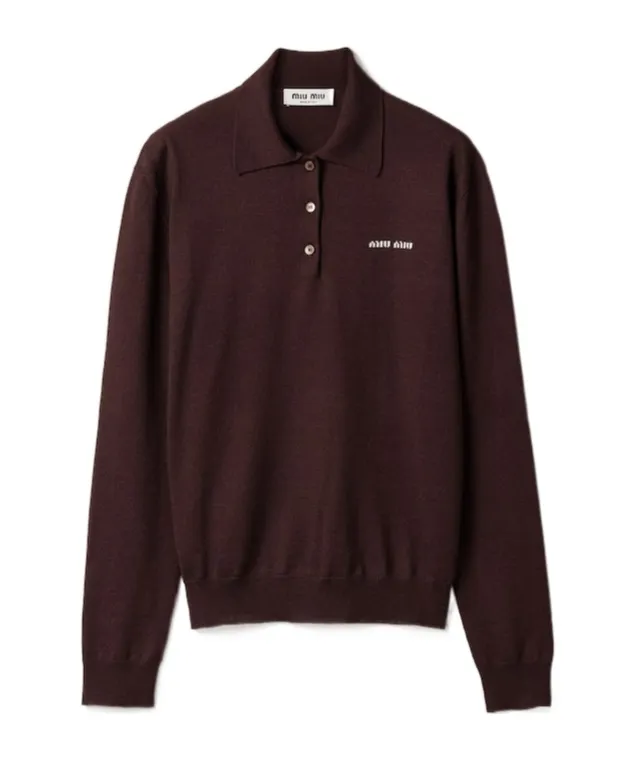 Wool Knit Polo Shirt