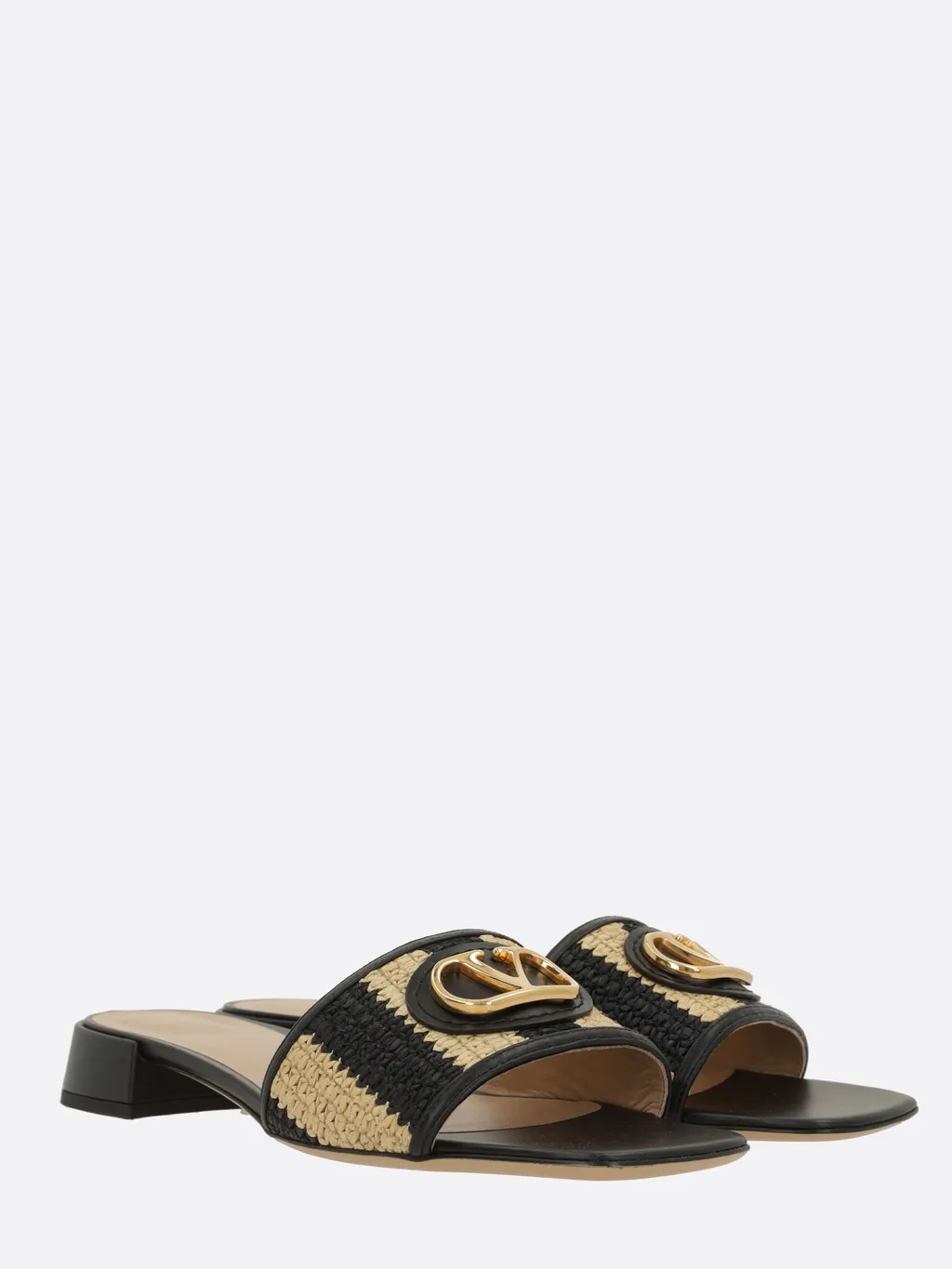 Valentino Vlogo Signature Slip-On Sandals