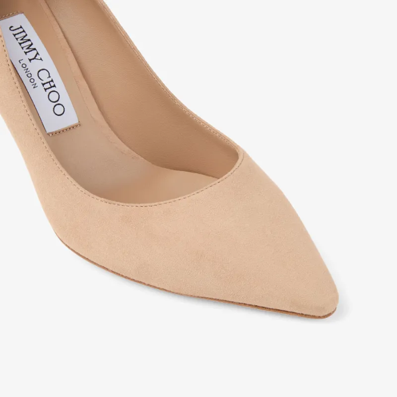 Romy 85 Chai Tonal Suede Pumps