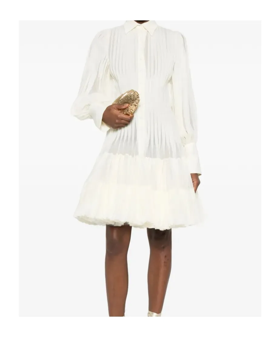 Pleated Mini Dress