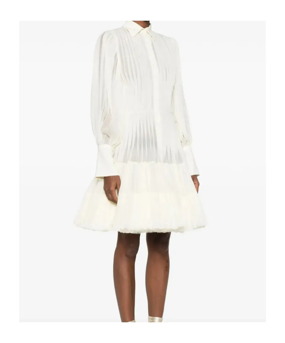 Pleated Mini Dress