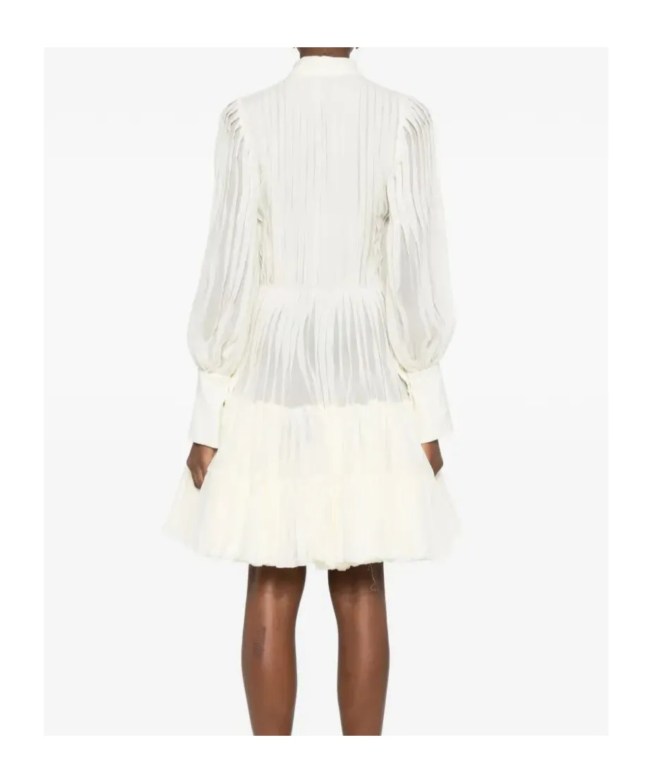 Pleated Mini Dress