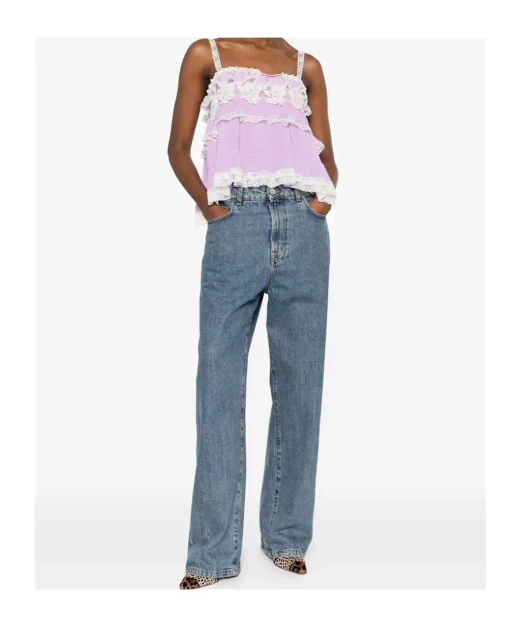 Ruffled Lace Top