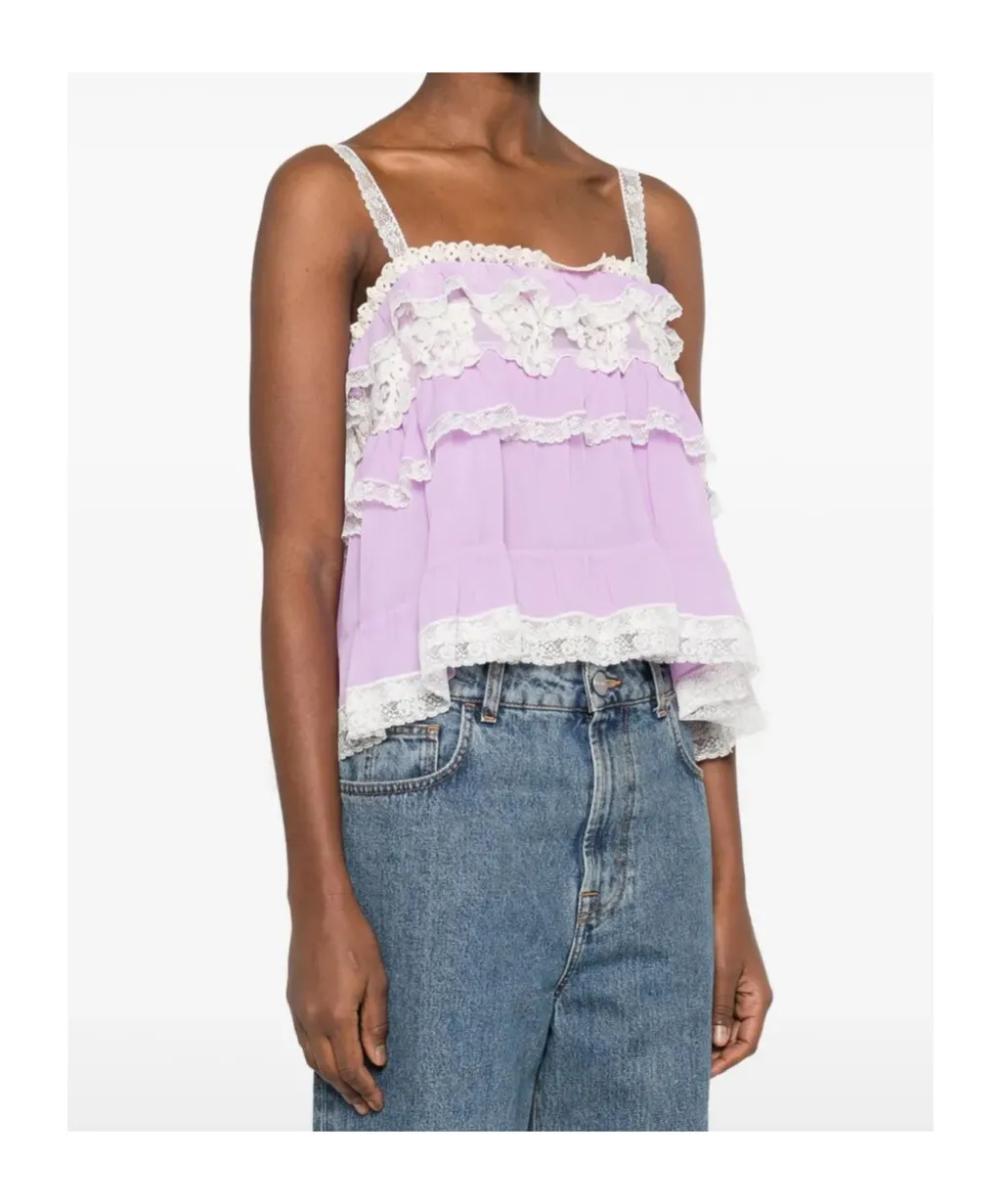 Ruffled Lace Top