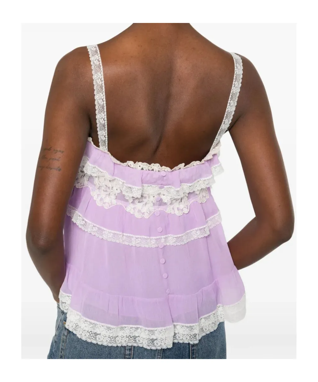 Ruffled Lace Top