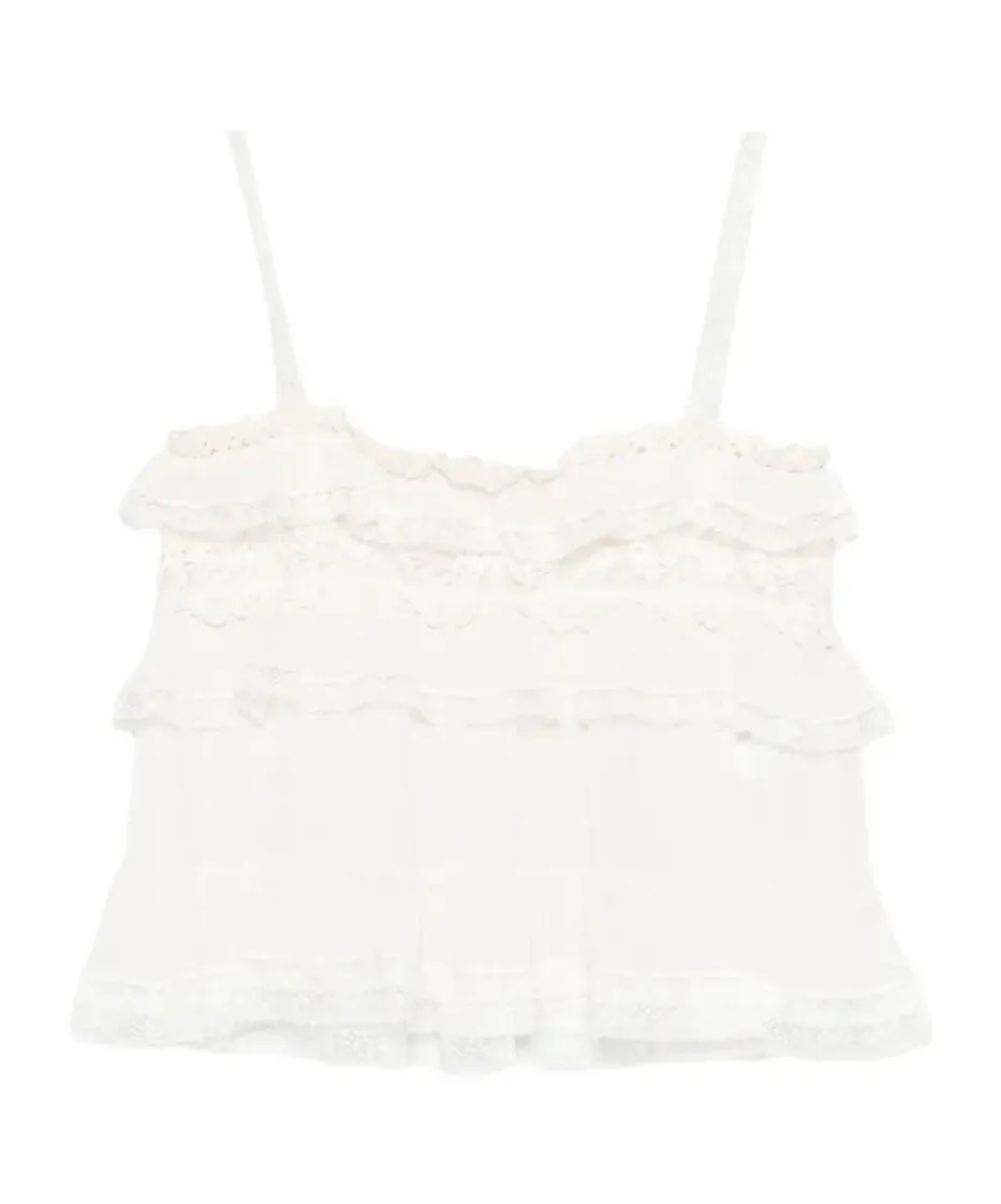 Lace Ruffled Top
