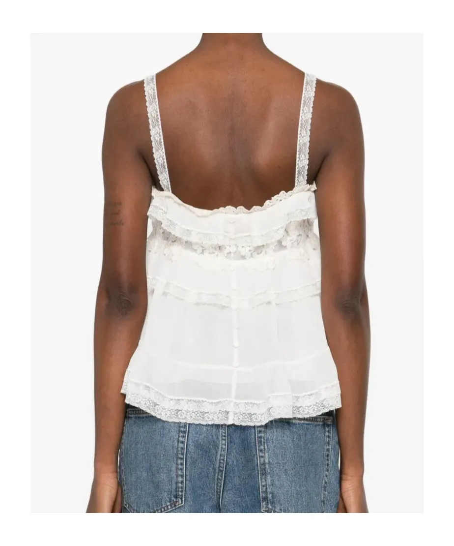Lace Ruffled Top