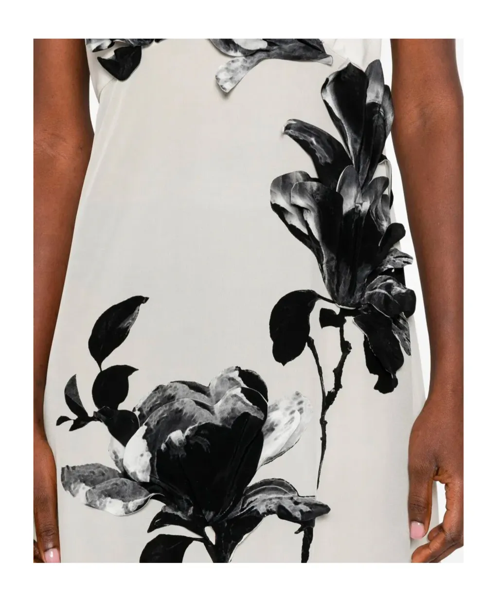 Floral Silk Maxi Dress