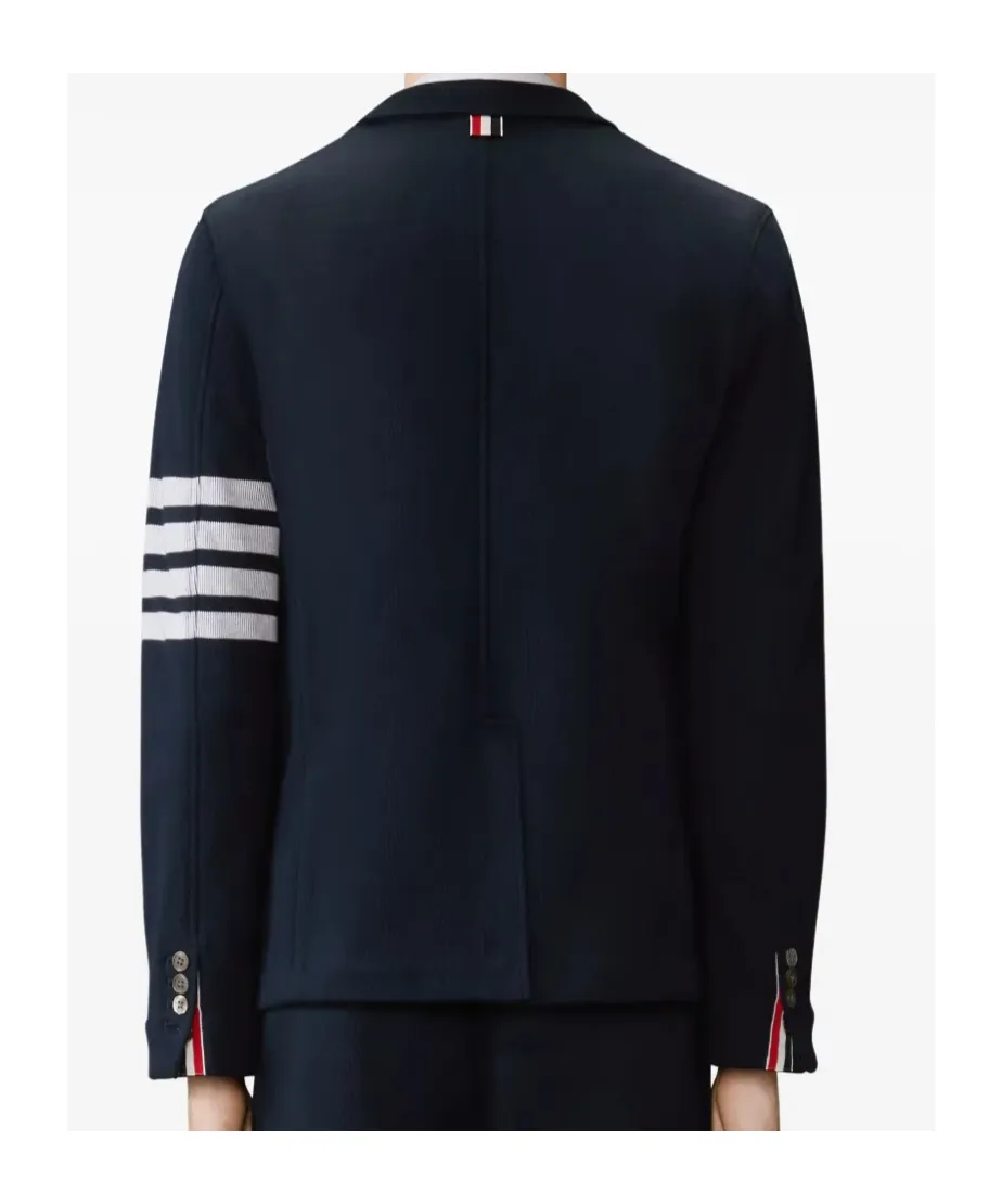 Thom Browne Double Face Knit 4-Bar Sack Jacket