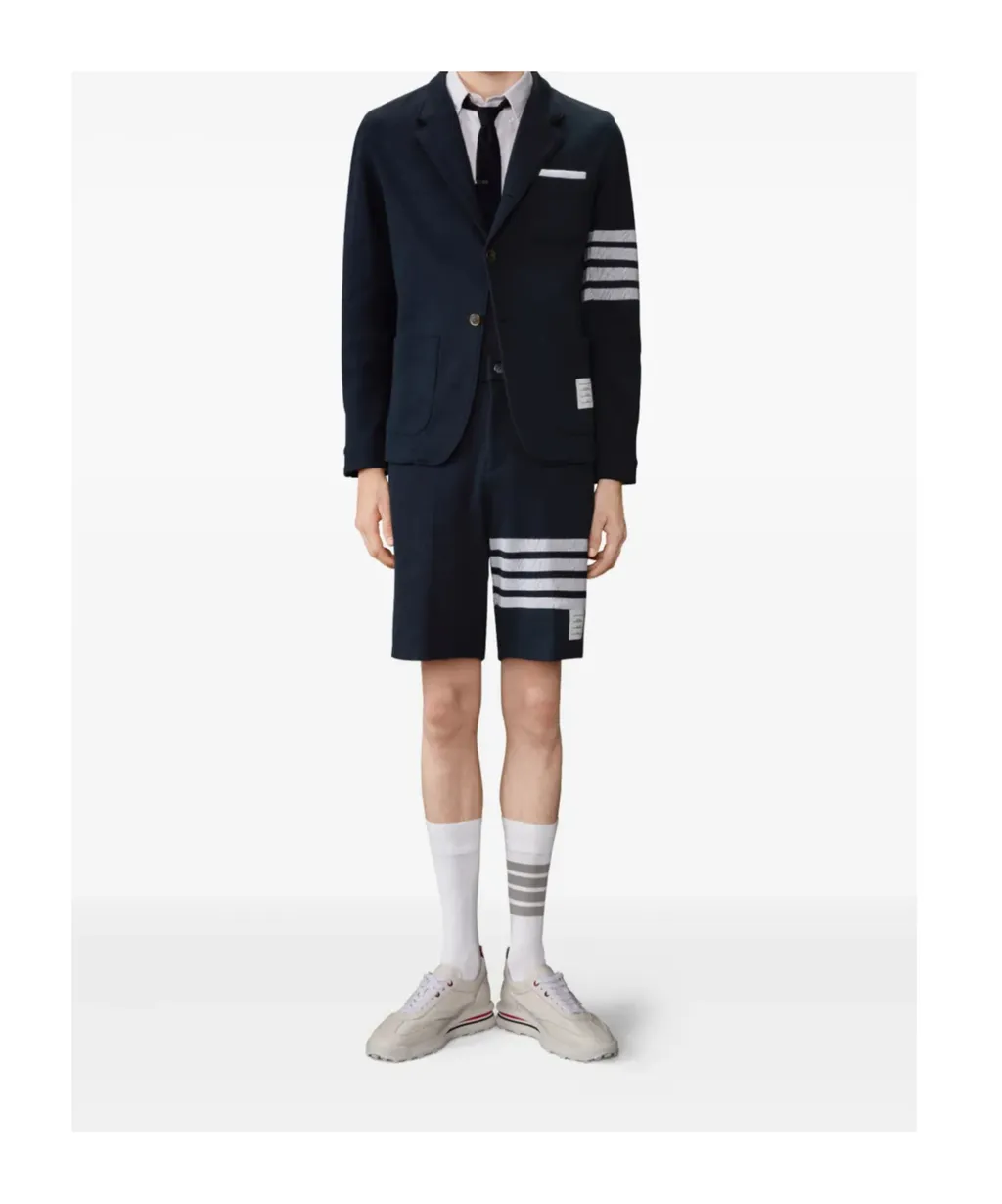 Thom Browne Double Face Knit 4-Bar Sack Jacket
