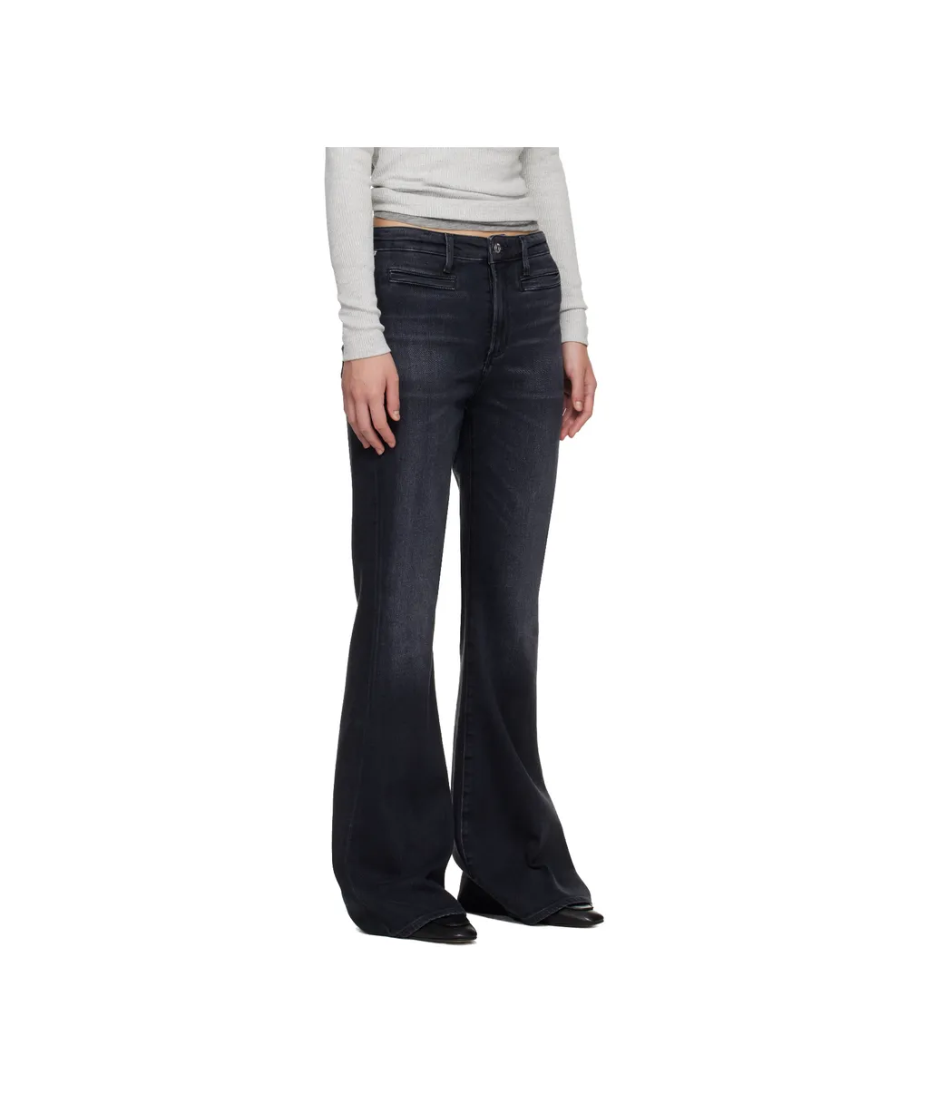 Lilah Flare Welt Pocket Jeans