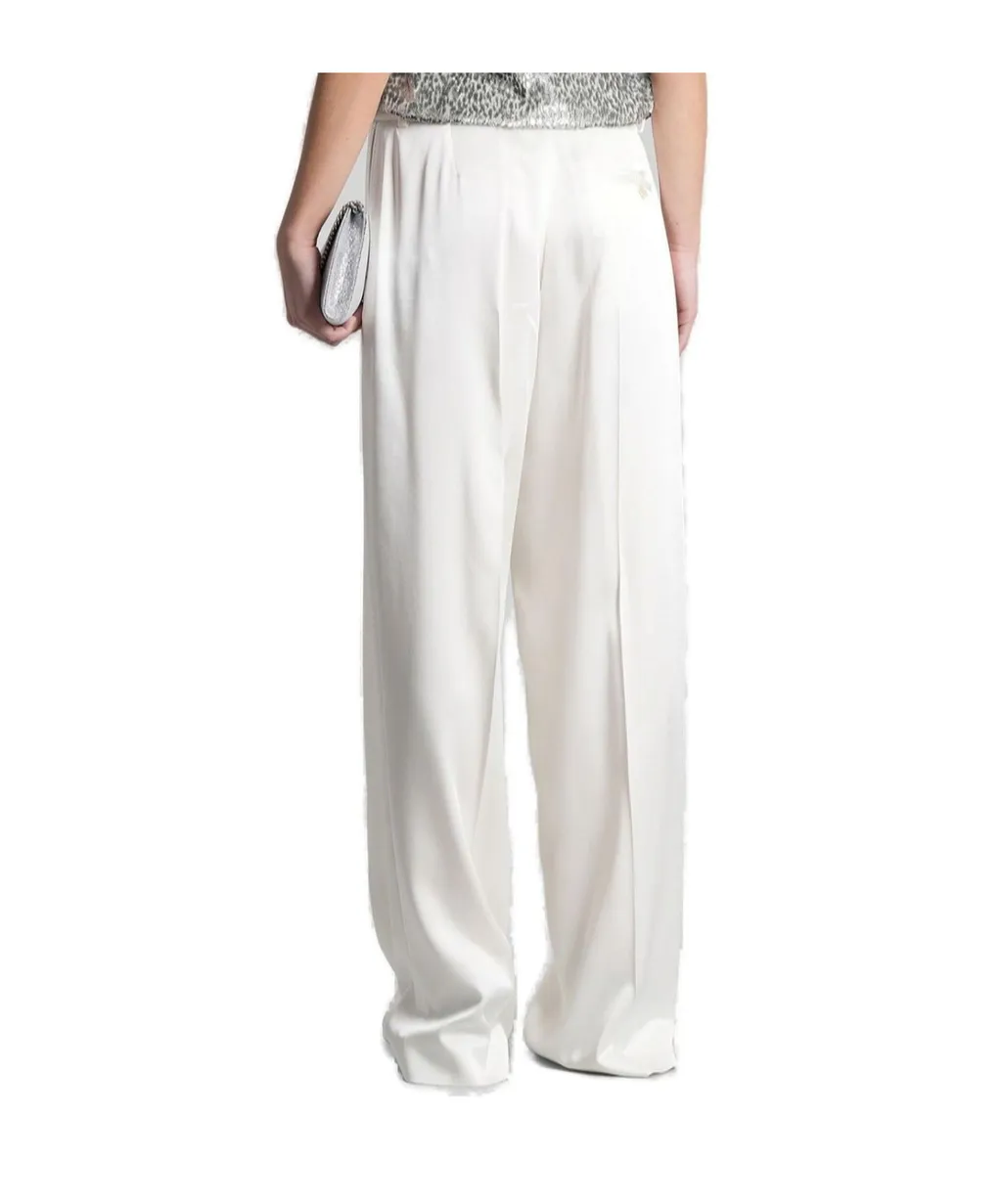 Stella Mccartney Pleated Straight Leg Trousers