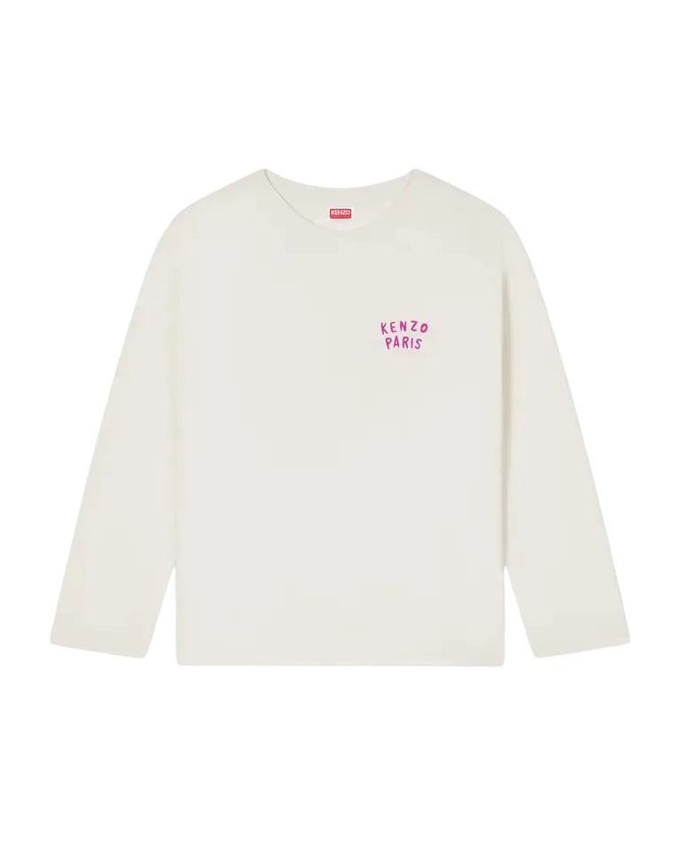 Long Sleeve T-Shirt In Cotton Kenzo Boke Heart