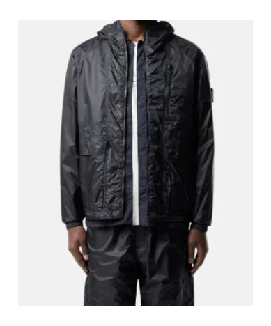 Stone Island Logo Patch Zip-Up Jacket