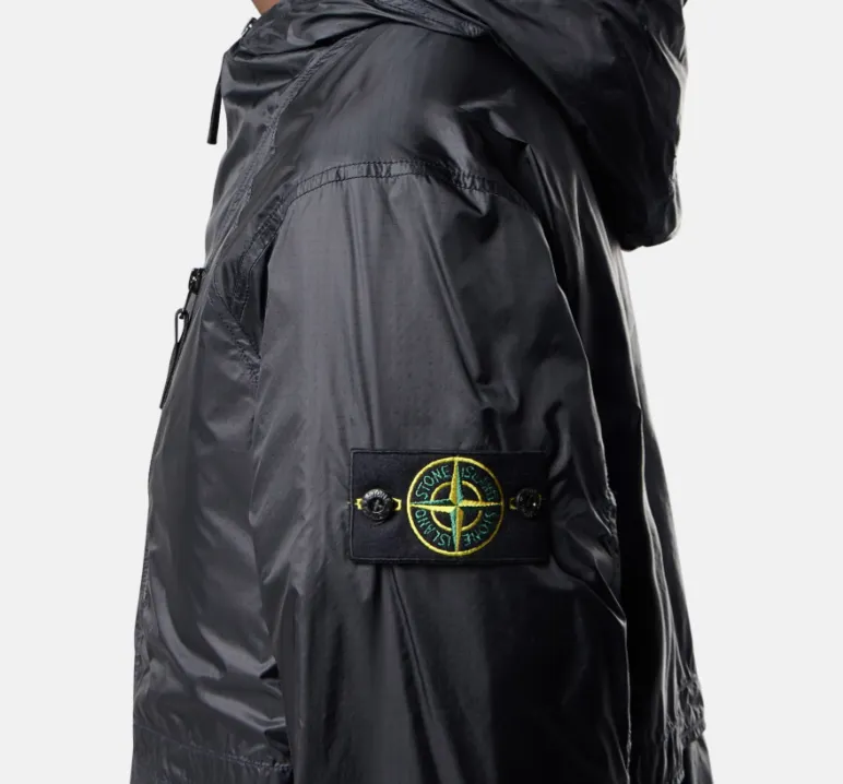 Stone Island Logo Patch Zip-Up Jacket